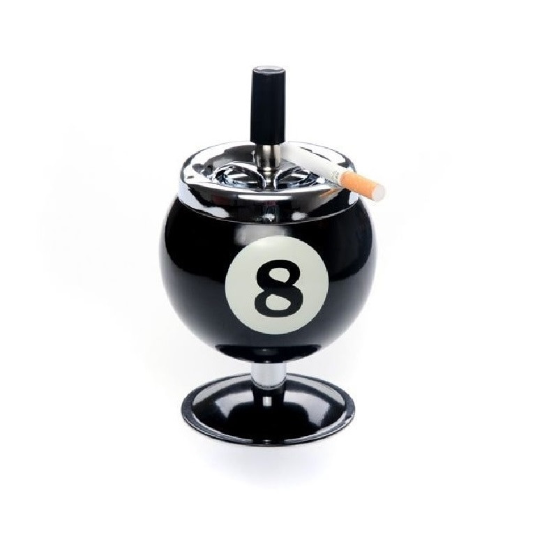 Αξεσουάρ μπιλιάρδου Pool Billiard Design Τασάκι Creative Blcak Φορητό Μεταλλικό Τασάκι για Pool House Αξεσουάρ μπιλιάρδου υψηλής ποιότητας