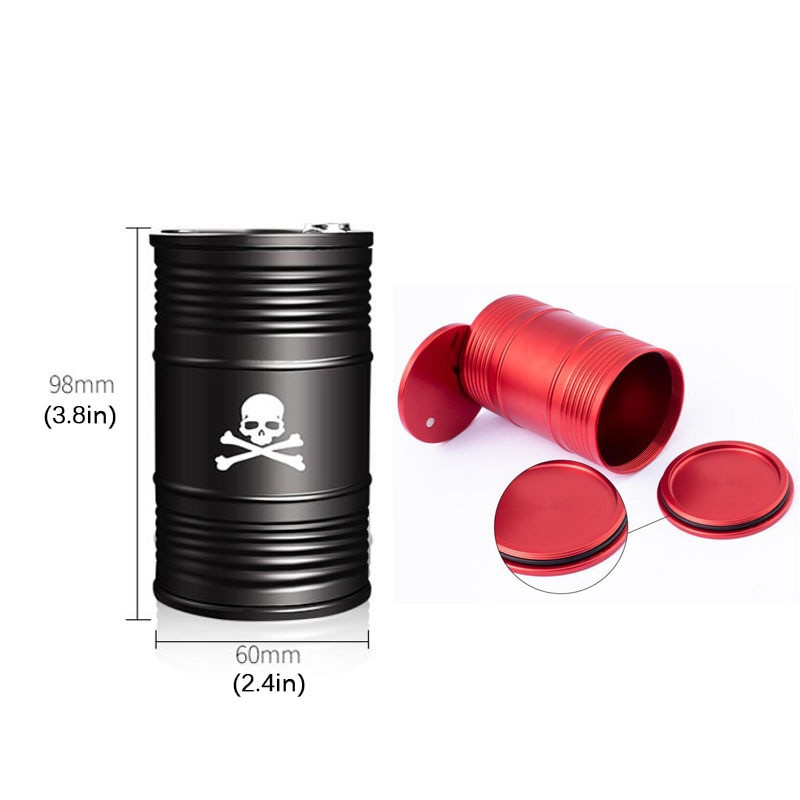 Τασάκι αυτοκινήτου από κράμα αλουμινίου με περιστρεφόμενο καπάκι υψηλής επιβράδυνσης φλόγας φορητό κύπελλο τσιγάρων, βολικό εσωτερικό στυλ κονσέρβας χωρίς καπνό