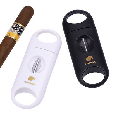 2021 m. perkamiausios cigarų pjaustyklės Creative Metal nešiojamos nerūdijančio plieno ašmenų V formos cigarų žirklės vyrams vaikinų dovanos