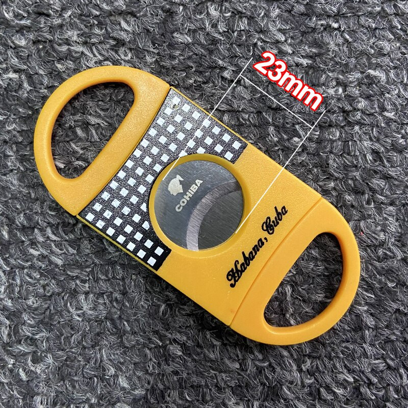 3 sigarikomplekt Klassikaline tasku sigarilõikur V-lõikega terav roostevabast terasest tera giljotiin-puncher lõikenoa tarvik