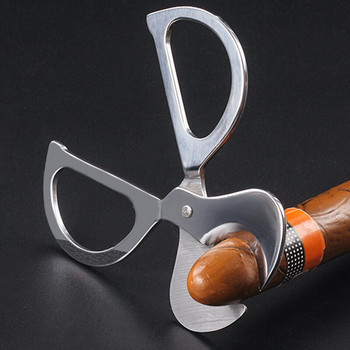 Cuban Cigar Scigar Scigar Cutter Knife Knife Guillotine φορητή από ανοξείδωτο χάλυβα μαχαίρι πούρων Puncher εργαλείο καπνίσματος πούρων