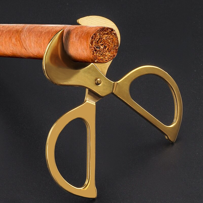 Foarfece pentru trabucuri cubaneze tăietor de trabucuri Cap de cuțit ghilotină Cuțit portabil de tăiere pentru trabucuri din oțel inoxidabil Instrument pentru fumat trabucuri