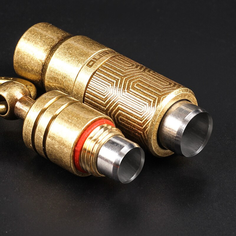 Νέο Cigar Punch vintage μπρονζέ κόφτης πούρων δύο μεγεθών τρύπα για πούρο, φορητή κοφτερή λεπίδα διπλής κεφαλής ορείχαλκος