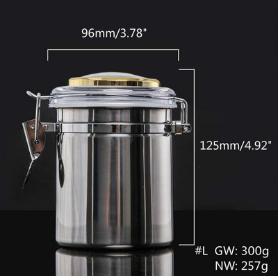 Tabako stiklainis cigarų drėkintuvas nerūdijančio plieno drėkinamasis konteineris cigarų taobakui integruotas apvalus higrometras