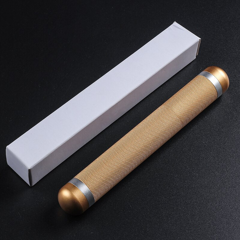 Alumīnija ceļojumu cigāru caurule, klasiskais mitrinātāja turētājs cigāru futrālis, pārnēsājams, melns