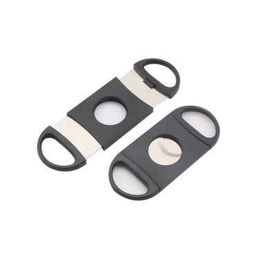 Kuum müük Tarvikud Metallist V-kujulise teraga plastist sigarilõikur Luksuslik