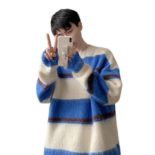 Vīriešu ziemas plīša džemperis