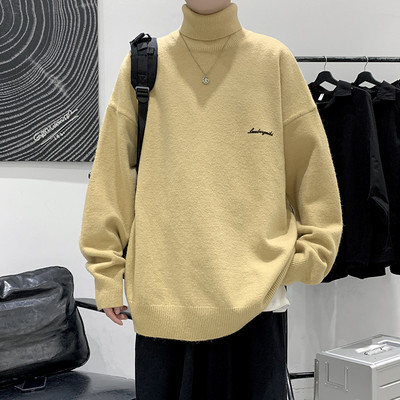 Ανδρικό πουλόβερ με ψηλό λαιμό πόλο