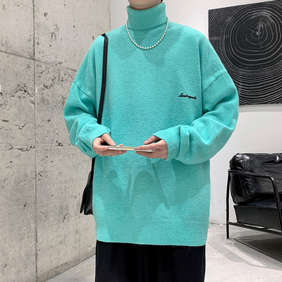 Ανδρικό πουλόβερ με ψηλό λαιμό πόλο