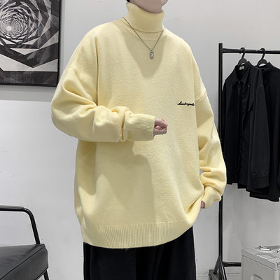 Ανδρικό πουλόβερ με ψηλό λαιμό πόλο