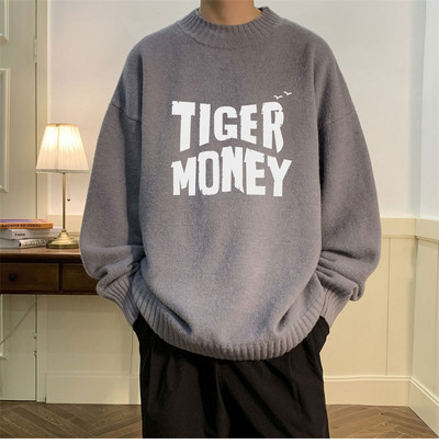 Vīriešu ikdienas džemperis ar uzrakstiem