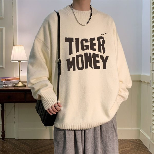 Vīriešu ikdienas džemperis ar uzrakstiem