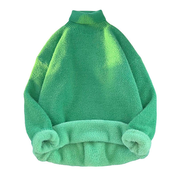 Novi model muškog džempera sa mekom postavom i visokim ovratnikom