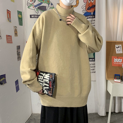 Ανδρικό πουλόβερ με ψηλό γιακά πόλο - πολλά χρώματα