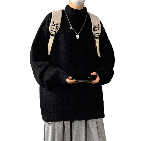 Ανδρικό πουλόβερ με ψηλό γιακά πόλο - πολλά χρώματα