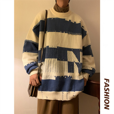 Δωρεάν μοτίβο ανδρικό πουλόβερ με επιγραφή σε πολλά χρώματα