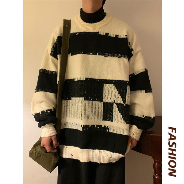 Δωρεάν μοτίβο ανδρικό πουλόβερ με επιγραφή σε πολλά χρώματα