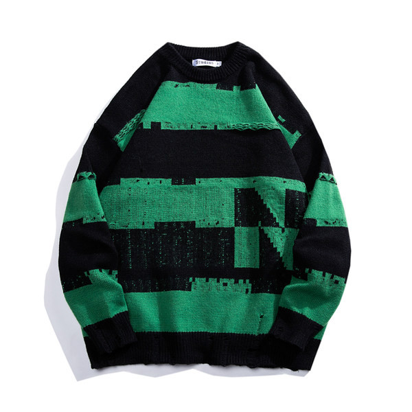 Δωρεάν μοτίβο ανδρικό πουλόβερ με επιγραφή σε πολλά χρώματα