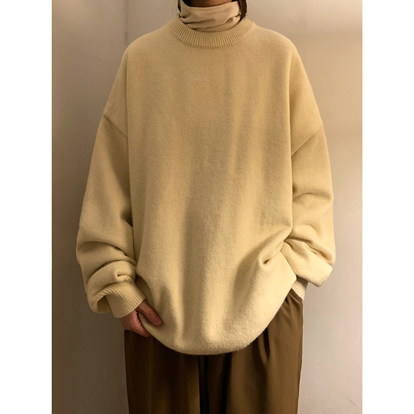 Zimski muški pulover sa ovalnim izrezom - više boja