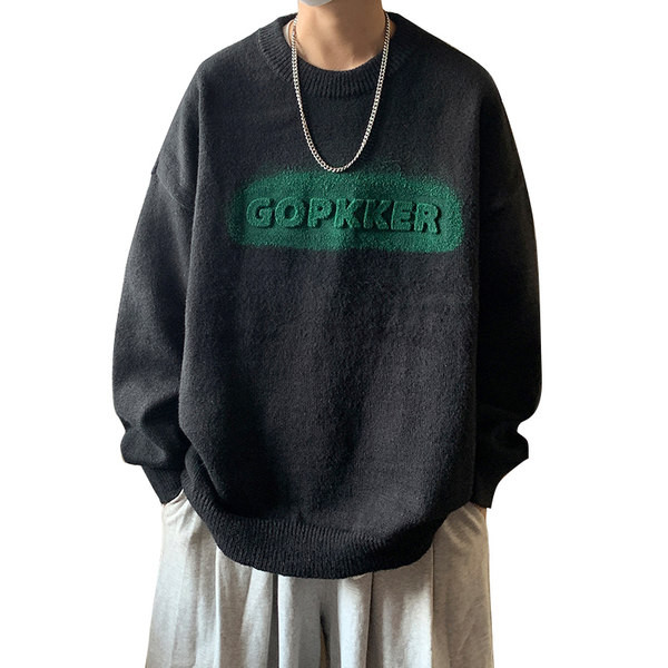 Νέο μοντέλο ανδρικό πουλόβερ με επιγραφή