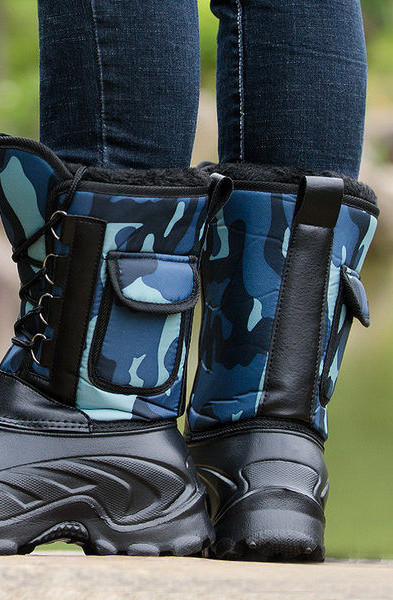 Vīriešu ziemas zābaki ar raupju zoli