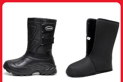 Vīriešu ziemas zābaki ar raupju zoli