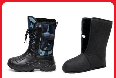 Vīriešu ziemas zābaki ar raupju zoli