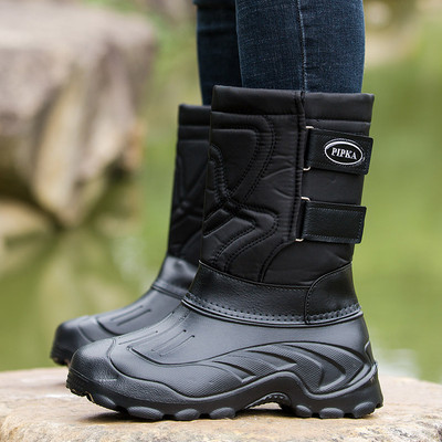 Vīriešu ziemas zābaki ar raupju zoli