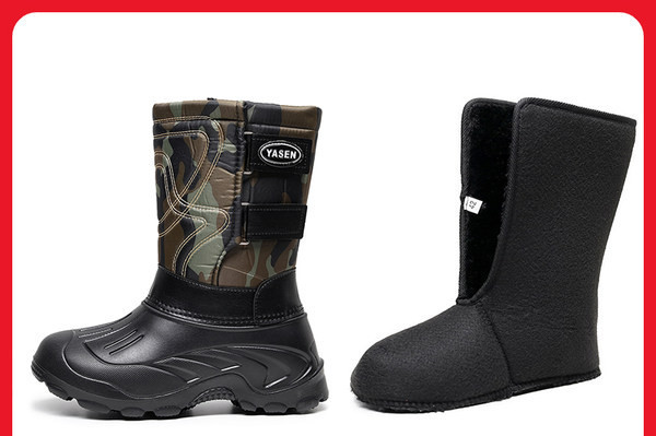 Vīriešu ziemas zābaki ar raupju zoli