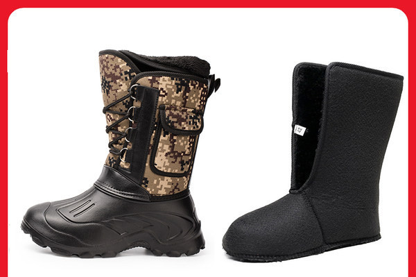 Vīriešu ziemas zābaki ar raupju zoli