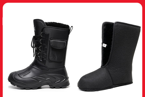 Vīriešu ziemas zābaki ar raupju zoli