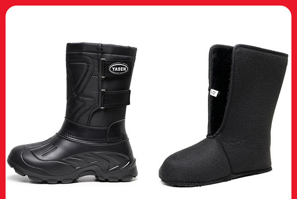 Vīriešu ziemas zābaki ar raupju zoli