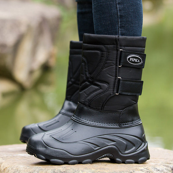 Vīriešu ziemas zābaki ar raupju zoli