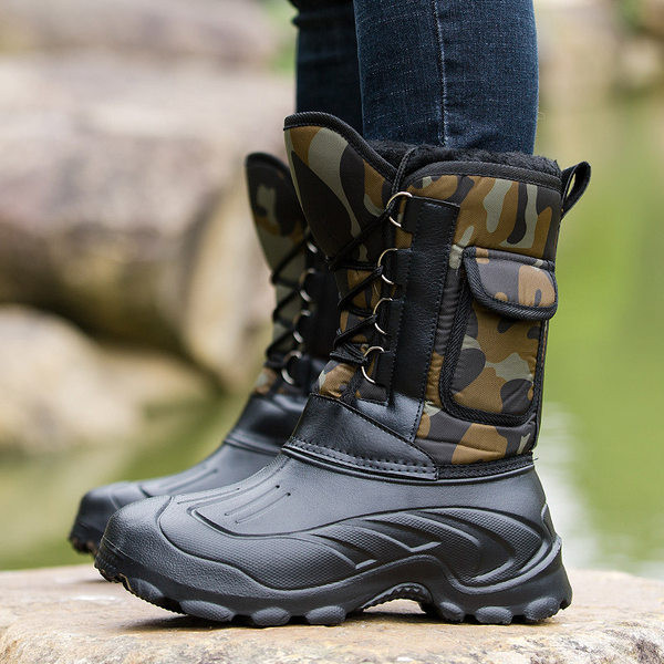 Vīriešu ziemas zābaki ar raupju zoli