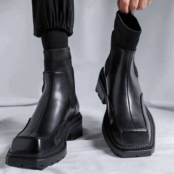 Vīriešu zābaki tīru zeķu tips