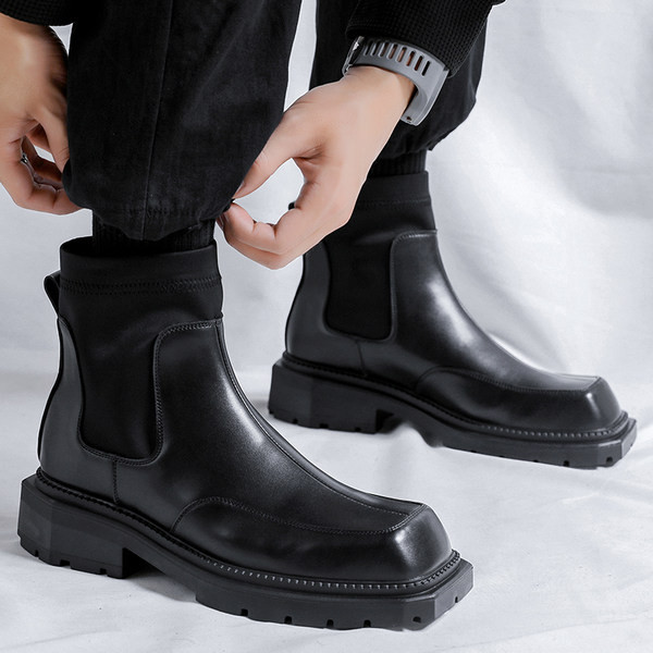 Vīriešu zābaki tīru zeķu tips