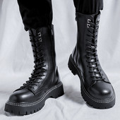 Ανδρικές μπότες - ψηλό μοντέλο με κορδόνια