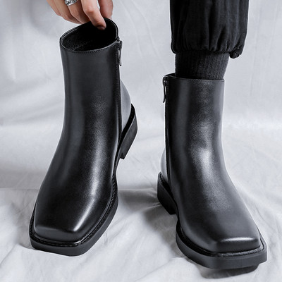 Elegantne muške čizme od eko kože