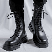 Ikdienas vīriešu zābaki - izgatavoti no eko ādas