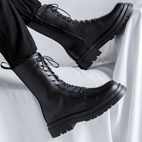 Ikdienas vīriešu zābaki - izgatavoti no eko ādas