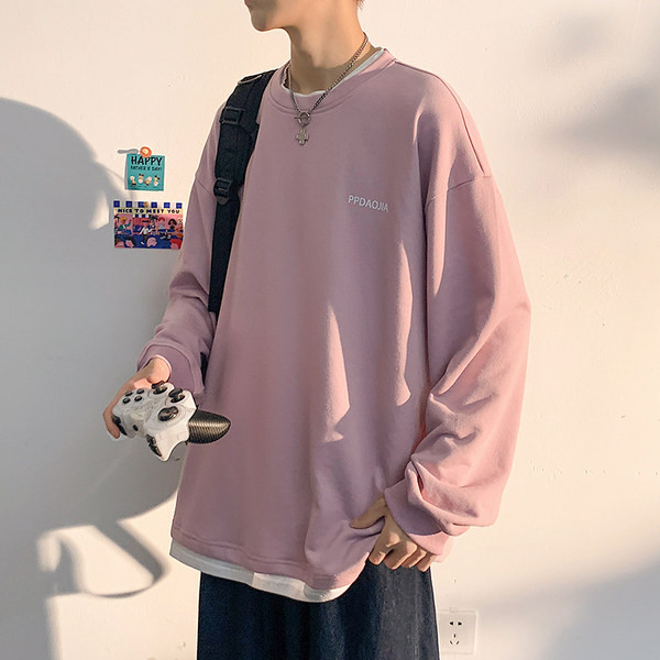 Férfi alkalmi, betűmintás pulóver