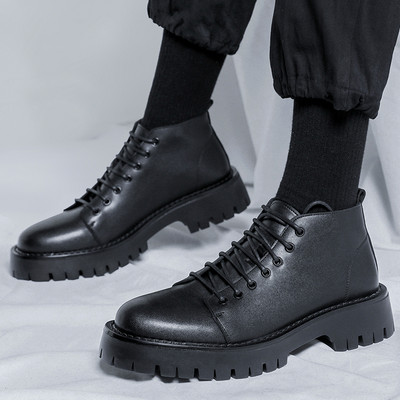 Modes vīriešu apavi no eko ādas ar šņorēm