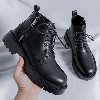 Vīriešu ikdienas zābaki - ar šņorēm