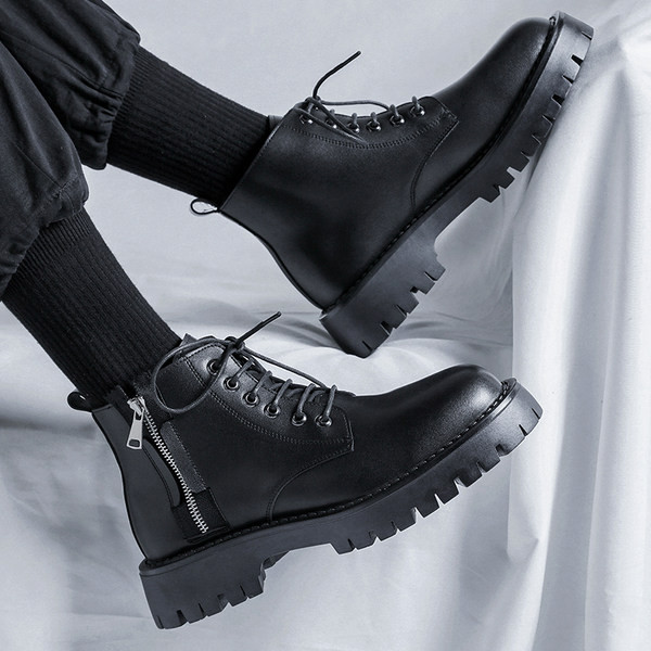 Vīriešu ikdienas zābaki - ar šņorēm