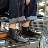 Jauna modeļa eko ādas zābaki ar šņorēm vīriešiem