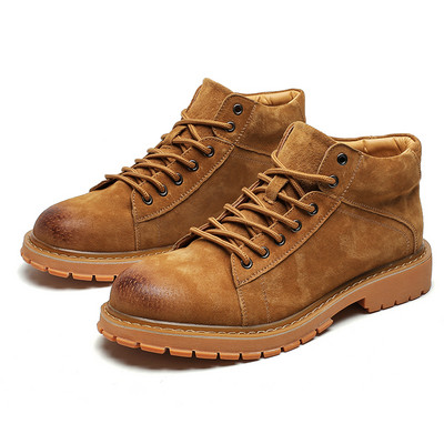 Vīriešu eko zamšādas zābaki - divās krāsās