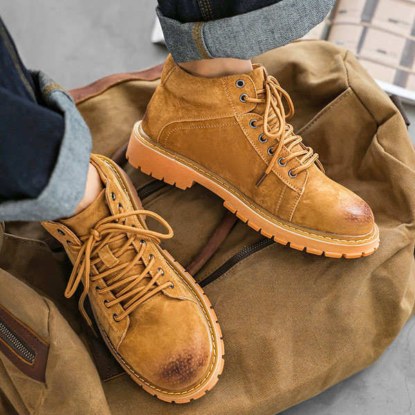 Vīriešu eko zamšādas zābaki - divās krāsās