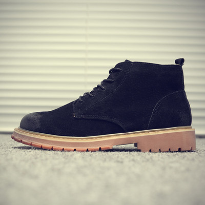 Vīriešu ādas zābaki ar šņorēm - četras krāsas