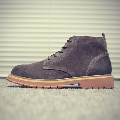 Vīriešu ādas zābaki ar šņorēm - četras krāsas