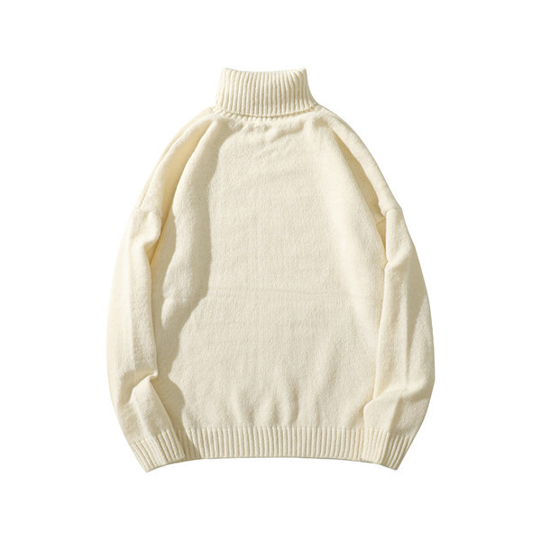 Vīriešu džemperis - tīrs modelis ar polo apkakli